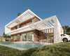 Mijas'ta Şık Tasarımlı Yeni İnşa Edilmiş Villa