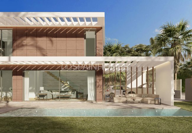 Mijas'ta Şık Tasarımlı Yeni İnşa Edilmiş Villa 3