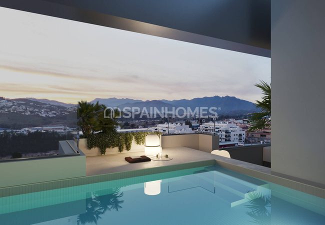 Appartements Élégants Vue Ville Dans Un Complexe Avec Piscine À Mijas 4