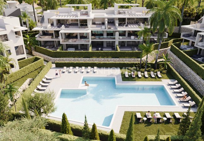 Bergblick-wohnungen In Einem Komplex In Strandnähe In Estepona Málaga 3