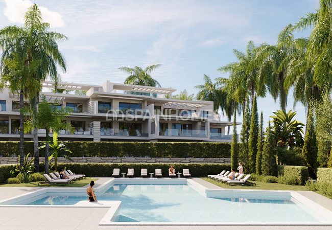 Bergblick-wohnungen In Einem Komplex In Strandnähe In Estepona Málaga 8