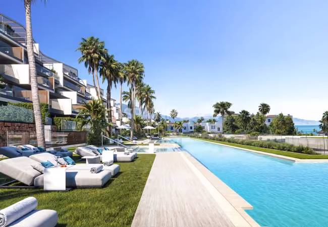 Sea-view Apartments in a Complex with Pool and Parking in Manilva 2