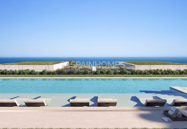 Sea-view Apartments in a Complex with Pool and Parking in Manilva
