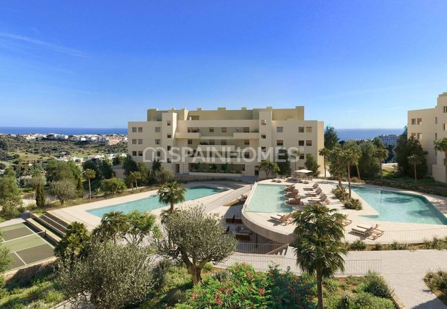 Málaga Mijas’ta Doğa Manzaralı Şık Tasarımlı Daireler