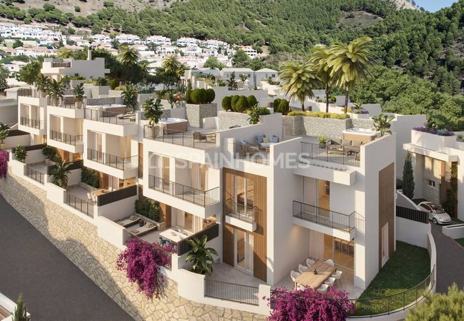 Townhouses with Sea and Nature Views in Mijas Buenavista 1