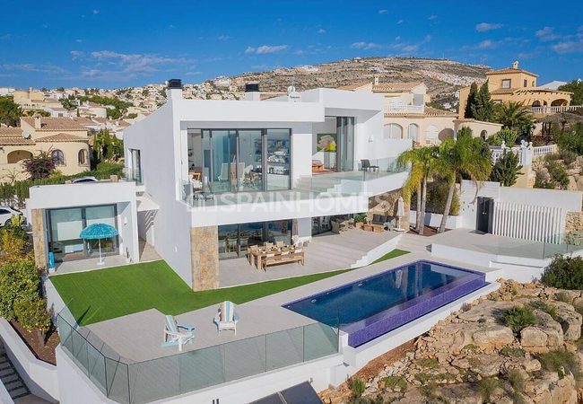Alicante Benichatell'de Panoramik Deniz Manzaralı Lüks Villa 2