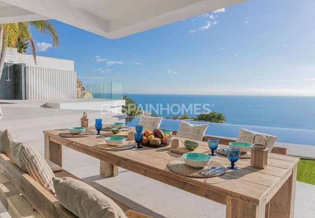Alicante Benichatell'de Panoramik Deniz Manzaralı Lüks Villa 14