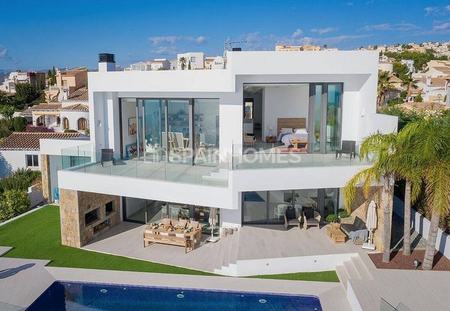 Alicante Benichatell'de Panoramik Deniz Manzaralı Lüks Villa 6