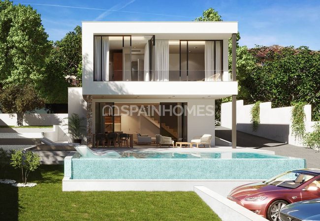 Виллы на Участках 700 м² с Бассейном в Камповерде, Аликанте