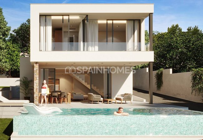 Виллы на Участках 700 м² с Бассейном в Камповерде, Аликанте 1