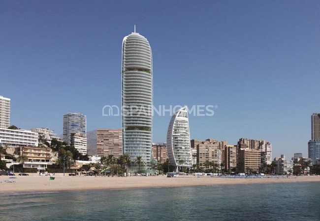 Luxe Apartments in a Beachfront Complex in Benidorm Alicante