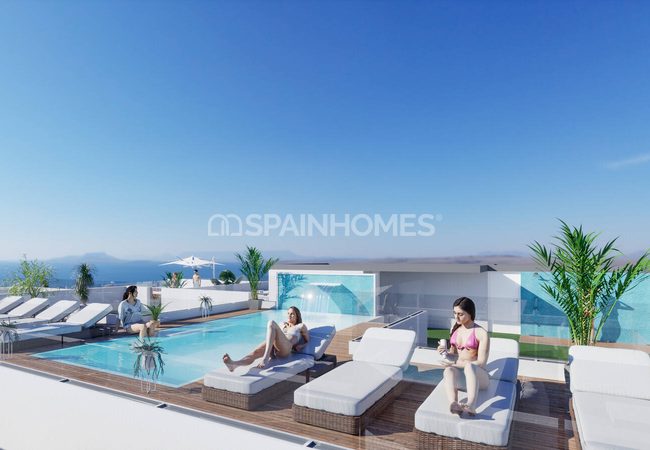Lägenheter I Komplex Med Takpool I Torrevieja 10
