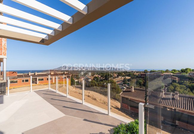 Alicante La Nucia'da Havuzlu Sitede Şık Yarı Müstakil Villalar 21