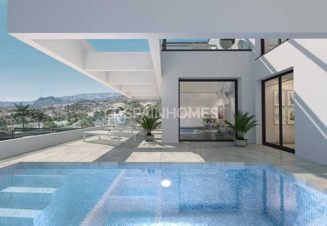 Elegantes Casas Con Vistas Al Mar Y Piscina Privada En Finestrat 3