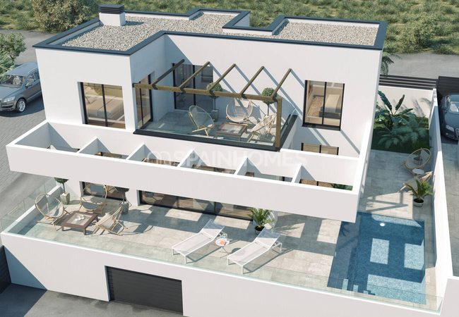 Elegantes Casas Con Vistas Al Mar Y Piscina Privada En Finestrat 1