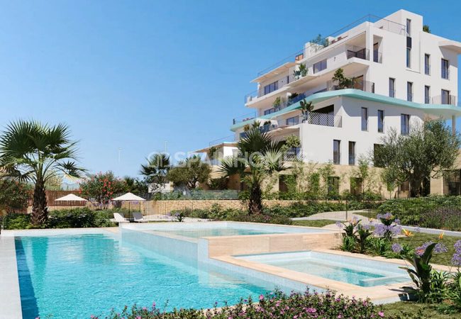 Elégant Appartement Avec Vue Sur La Mer À Villajoyosa Alicante