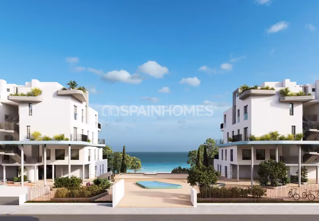 Villajoyosa Alicante'de Deniz Manzaralı Şık Daire 2