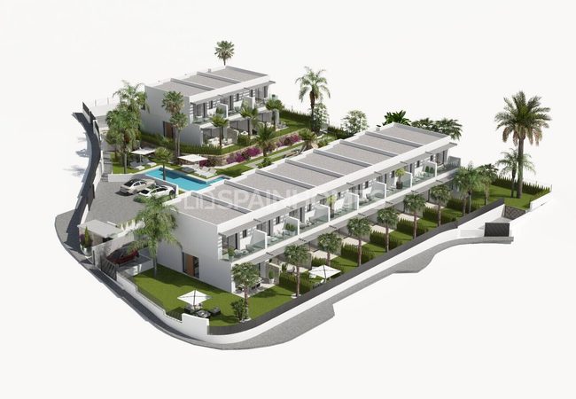 Eleganta 3-sovrumshus I Finestrat Med Pool & Trädgård 9
