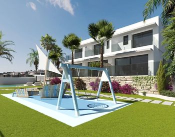 Elegantes Casas De 3 Dormitorios En Finestrat Con Piscina Y Jardín 2