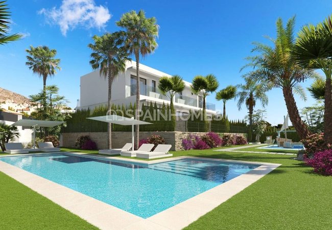 Eleganta 3-sovrumshus I Finestrat Med Pool & Trädgård