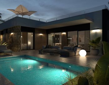 Moderna Hus Med Pool Och Takterrass I Ciudad Quesada 2