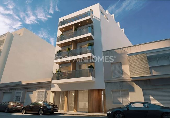Moderna Lägenheter Med Pool Och Solarium I Torrevieja Alicante