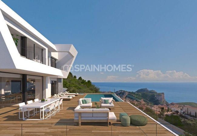 Villa Con Vistas Al Mar Cerca De La Playa En Alicante Benitachell