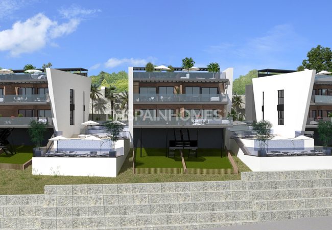 Finestrat Alicante’de Dağ ve Deniz Manzaralı Modern Daireler 1