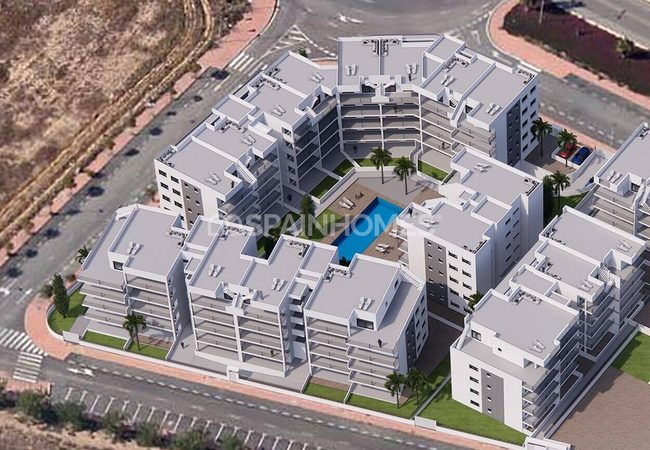 Квартиры в Комплексе с Бассейном Рядом с Пляжем в Лос Алькасарес 2