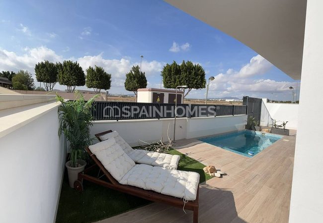 Murcia Roldan'da 2 Yatak Odalı ve Özel Havuzlu Villa 6