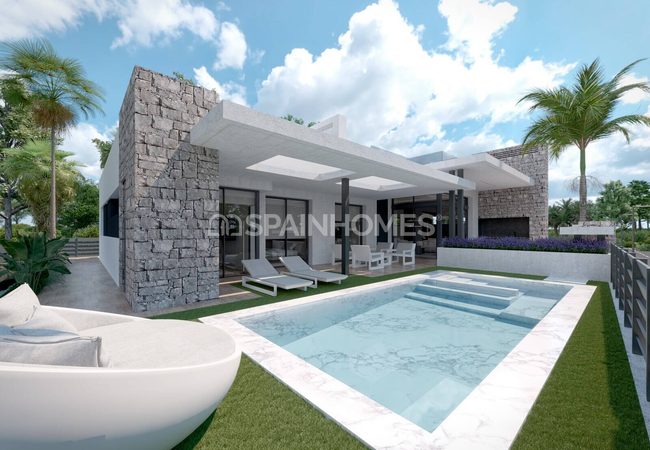 Moderne Huizen In Een Beveiligd Privé Complex In Murcia