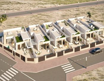 Murcia Los Alcázares'te Havuzlu ve Teraslı Villalar 3