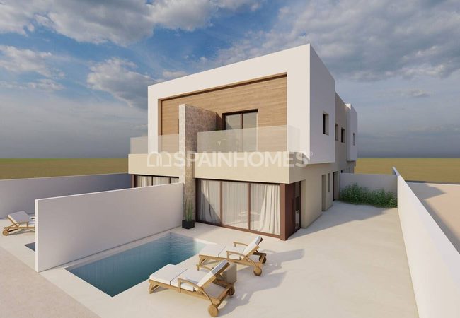 San Javier Murcia'da Plajlara Yakın Şık Yarı Müstakil Evler 2