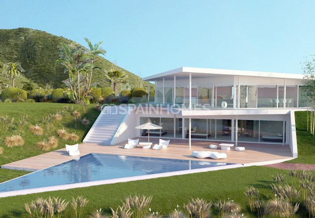 Fuengirola'da Eşsiz Tasarımlı Deniz Manzaralı Villalar 1