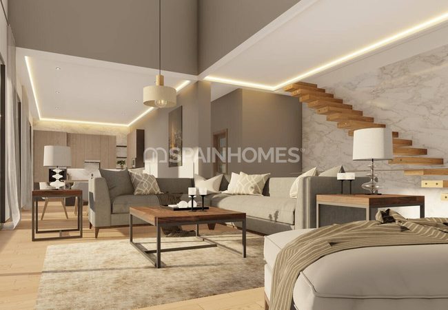 Mijas'ta Şık Tasarımlı Yeni İnşa Edilmiş Villa 7