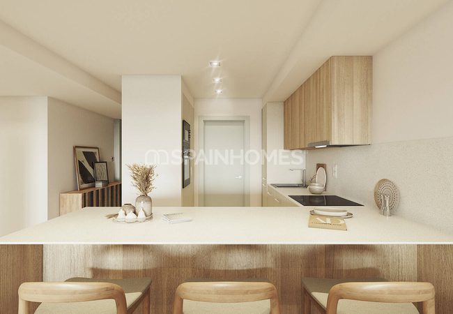 Benahavis'te Havuzlu Sitede Deniz Manzaralı Daireler 12