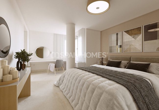 Benahavis'te Havuzlu Sitede Deniz Manzaralı Daireler 15