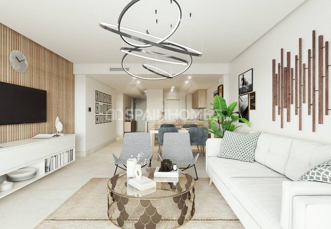 Benahavis'te Havuzlu Sitede Deniz Manzaralı Daireler 11