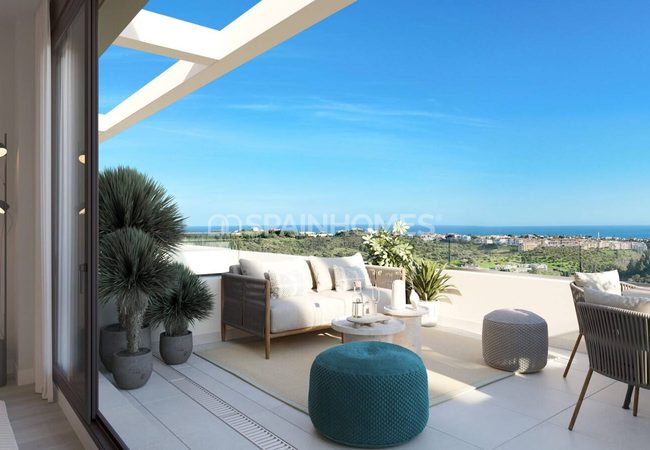 Málaga Mijas’ta Doğa Manzaralı Şık Tasarımlı Daireler 16