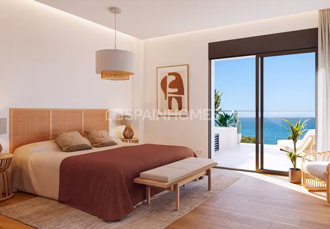 Villajoyosa Alicante'de Deniz Manzaralı Şık Daire 7