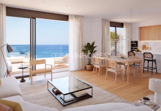 Villajoyosa Alicante'de Deniz Manzaralı Şık Daire 5