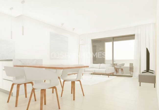 Villajoyosa'da Plaja Yakın Havuzlu Sitede Şık Tasarımlı Daireler 6