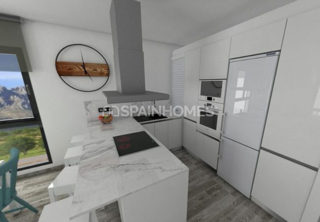 Finestrat Alicante’de Dağ ve Deniz Manzaralı Modern Daireler 6