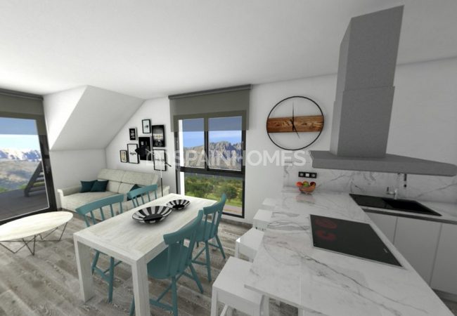 Finestrat Alicante’de Dağ ve Deniz Manzaralı Modern Daireler 8