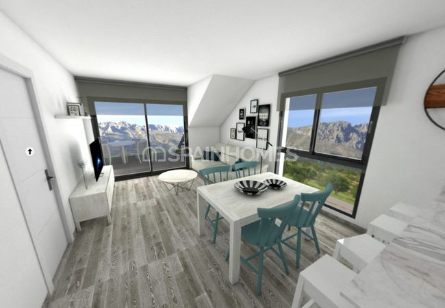 Finestrat Alicante’de Dağ ve Deniz Manzaralı Modern Daireler 7