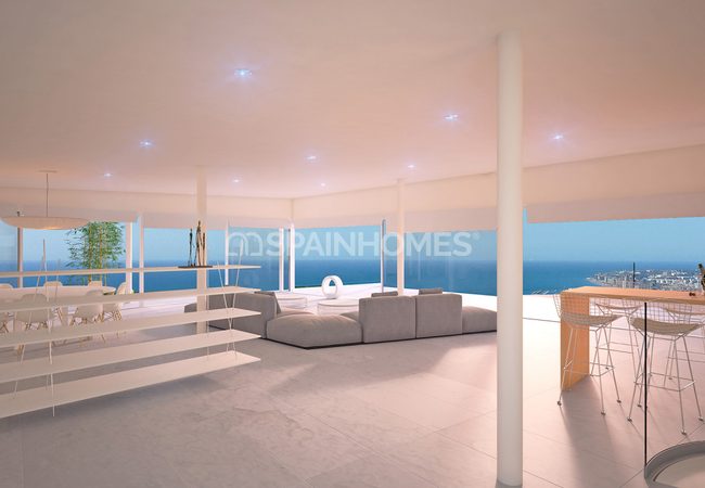 Fuengirola'da Eşsiz Tasarımlı Deniz Manzaralı Villalar 4