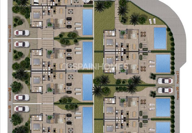 Maisons Mitoyennes Avec Piscines Privée À Monforte Del Cid 14