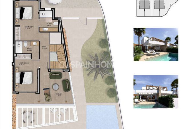 Maisons Mitoyennes Avec Piscines Privée À Monforte Del Cid 17