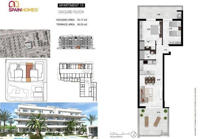 Stylish Apartments in Popular Area in Orihuela Cabo Roig 47