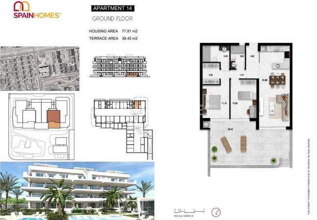 Stylish Apartments in Popular Area in Orihuela Cabo Roig 48